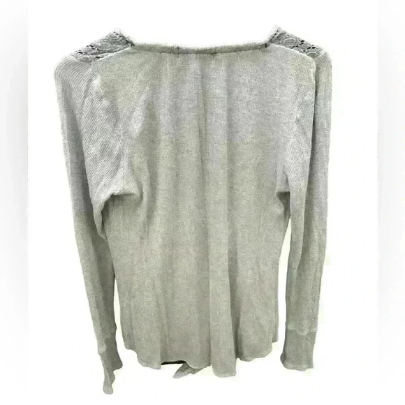 Knox Rose Thermal Lace Boho Long Sleeve Shirt Top. Size Medium - Picture 4 of 7